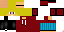 Minecraft skin texture, 64x32 legacy pixels