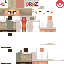 Minecraft skin texture, 64x64 pixels