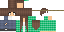 Minecraft skin texture, 64x32 legacy pixels