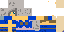Minecraft skin texture, 64x32 legacy pixels