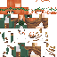 Minecraft skin texture, 64x64 pixels