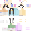 Minecraft skin texture, 64x64 pixels