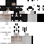 Black Minecraft skin texture, 64x64 pixels
