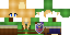 Minecraft skin texture, 64x32 legacy pixels