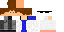Minecraft skin texture, 64x32 legacy pixels