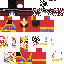 Minecraft skin texture, 64x64 pixels