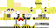 Minecraft skin texture, 64x32 legacy pixels