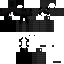 Black gray Minecraft skin texture, 64x64 pixels