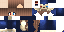 Minecraft skin texture, 64x32 legacy pixels