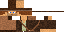 Minecraft skin texture, 64x32 legacy pixels