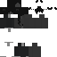 Gray Minecraft skin texture, 64x64 pixels