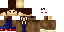 Minecraft skin texture, 64x32 legacy pixels