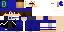 Minecraft skin texture, 64x32 legacy pixels