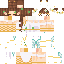 Minecraft skin texture, 64x64 pixels