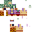 Minecraft skin texture, 64x64 pixels