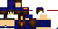 Minecraft skin texture, 64x32 legacy pixels
