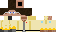 Minecraft skin texture, 64x32 legacy pixels