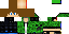 Minecraft skin texture, 64x32 legacy pixels