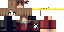 Minecraft skin texture, 64x32 legacy pixels
