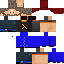 Minecraft skin texture, 64x64 pixels