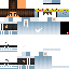 Blue Minecraft skin texture, 64x64 pixels