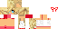 Minecraft skin texture, 64x32 legacy pixels