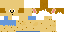 Minecraft skin texture, 64x32 legacy pixels
