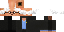 Minecraft skin texture, 64x32 legacy pixels