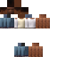 Minecraft skin texture, 64x64 pixels
