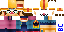 Minecraft skin texture, 64x32 legacy pixels
