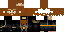 Minecraft skin texture, 64x32 legacy pixels