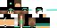 Minecraft skin texture, 64x32 legacy pixels