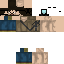 Minecraft skin texture, 64x64 pixels