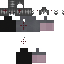 Gray Minecraft skin texture, 64x64 pixels