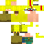 Minecraft skin texture, 64x64 pixels