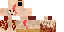 Minecraft skin texture, 64x32 legacy pixels