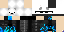 Minecraft skin texture, 64x32 legacy pixels