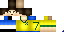 Minecraft skin texture, 64x32 legacy pixels
