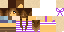 Minecraft skin texture, 64x32 legacy pixels