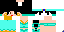 Minecraft skin texture, 64x32 legacy pixels