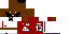 Minecraft skin texture, 64x32 legacy pixels