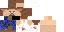 Minecraft skin texture, 64x32 legacy pixels