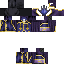 Purple blue Minecraft skin texture, 64x64 pixels