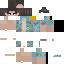 Minecraft skin texture, 64x64 pixels