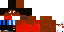 Minecraft skin texture, 64x32 legacy pixels