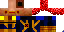 Minecraft skin texture, 64x32 legacy pixels