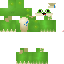 Green yellow Minecraft skin texture, 64x64 pixels