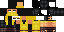 Minecraft skin texture, 64x32 legacy pixels