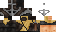 Minecraft skin texture, 64x32 legacy pixels