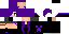 Minecraft skin texture, 64x32 legacy pixels